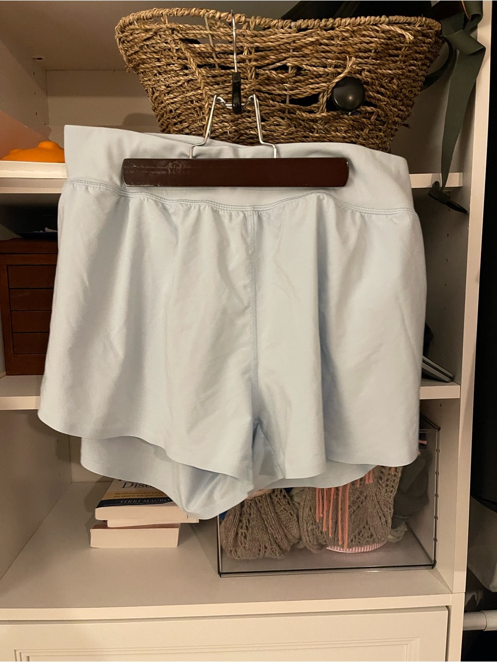 Light Blue Women's Athletic Skort Shorts
